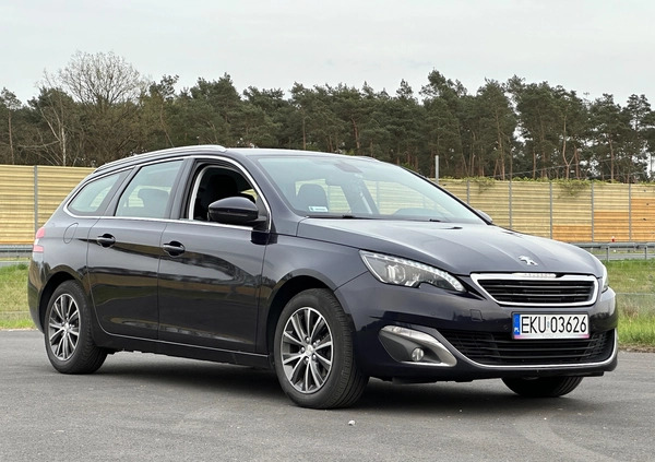 Peugeot 308 cena 39900 przebieg: 206000, rok produkcji 2016 z Kutno małe 106